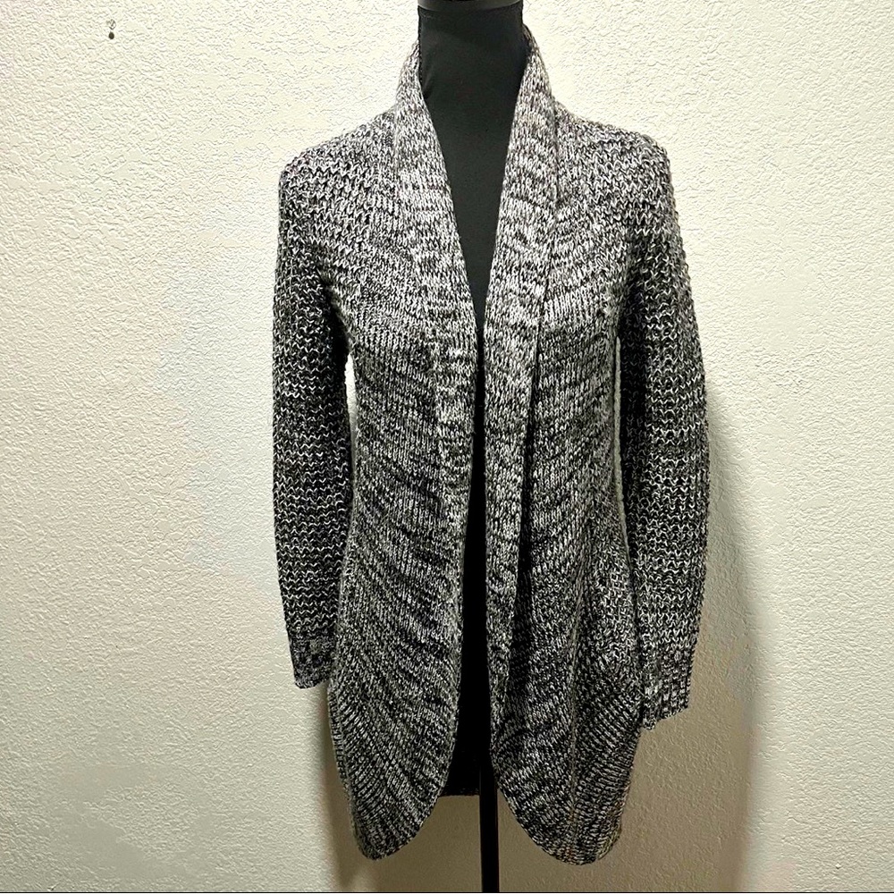 Derek Heart Maternity Grey Open Front Long Sleeve Knit Cardigan Sweater